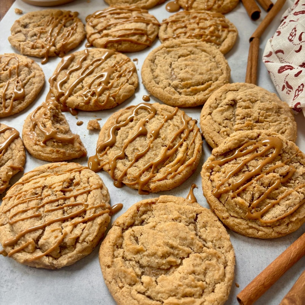 Brown Butter Dirty Chai Cookies with Espresso Glaze