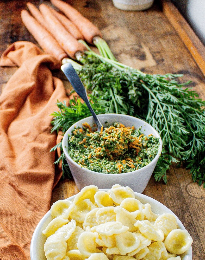 Carrot Top Pesto
