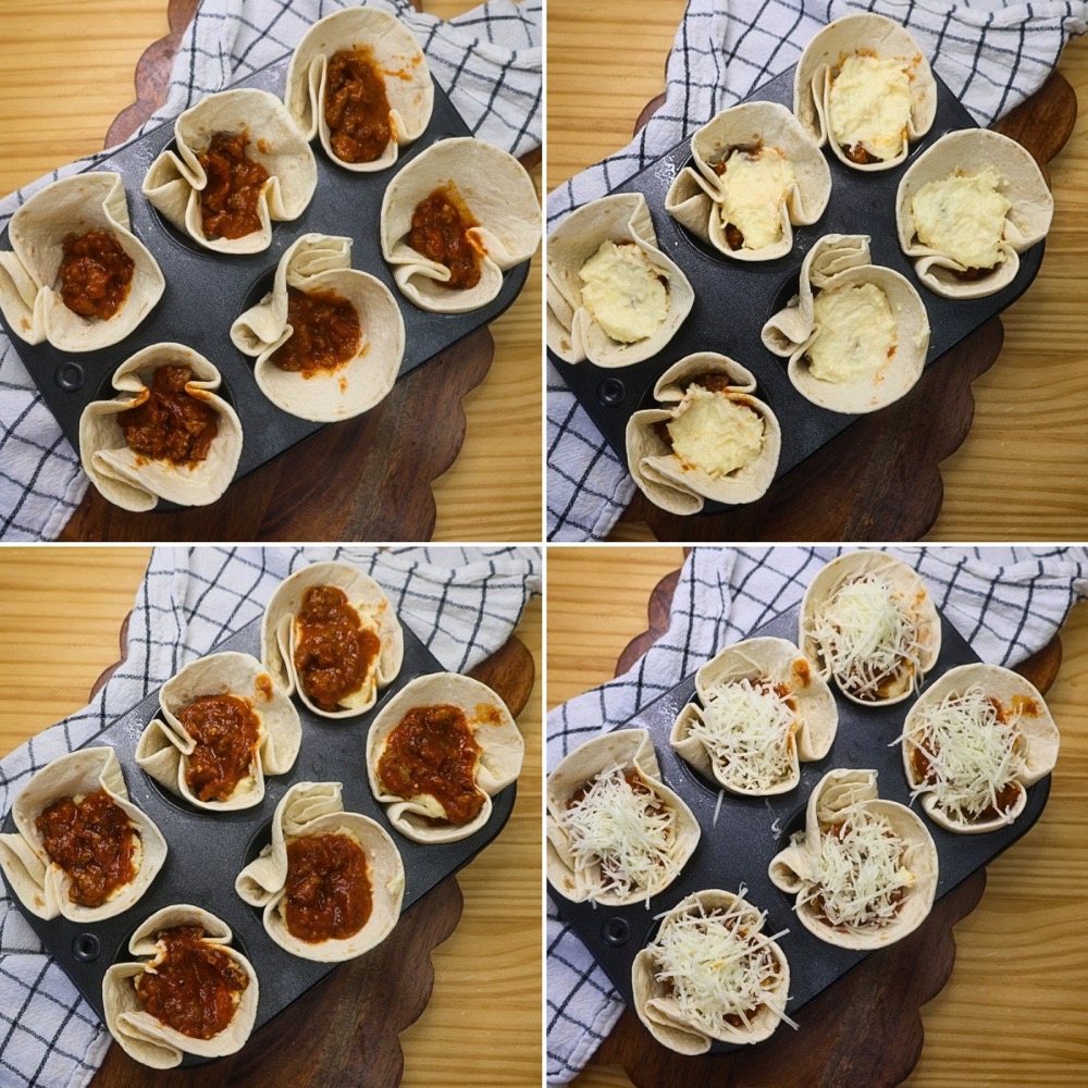Low Carb Lasagna Cups